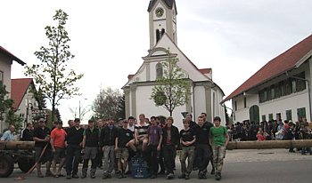 Rückgabe Frauenzeller Maibaum