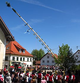 Maibaumaufstellen